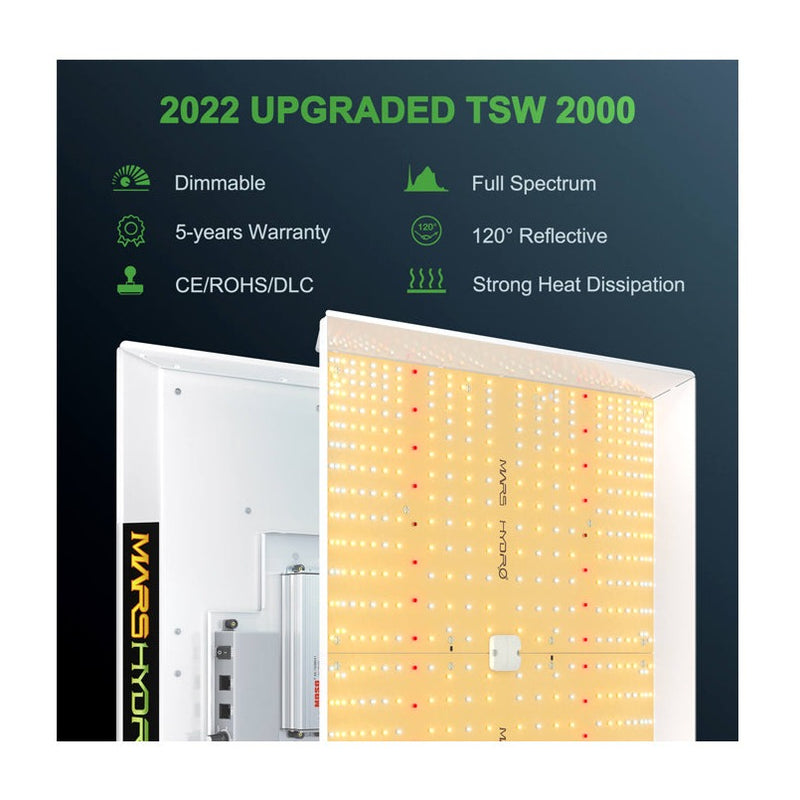 MARS HYDRO QUANTUM Board led grow light - TSW 2000 | Actual Power Consumption: 300W | Full Spectrum