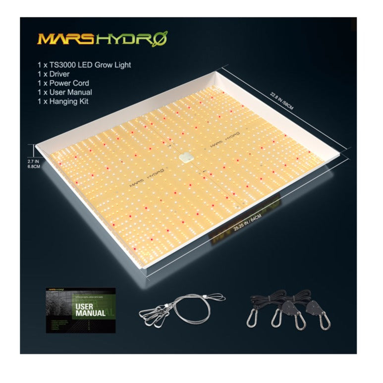 MARS HYDRO QUANTUM Board Led Grow Light - TS 3000 | Actual Power Consumption: 450W | Full Spectrum