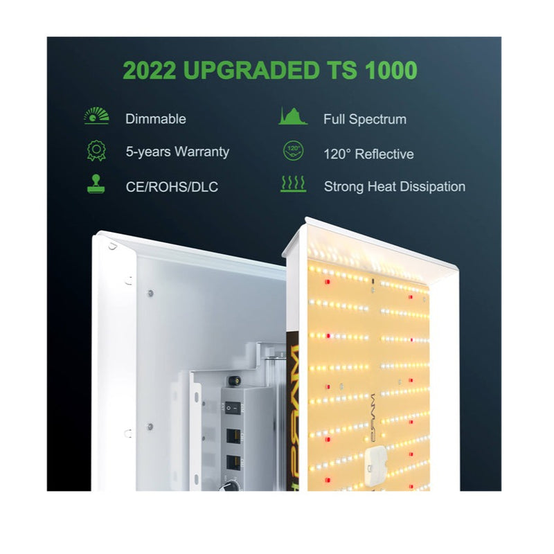 Mars Hydro TS-1000 Full Spectrum Dimmable 150W LED Grow Light